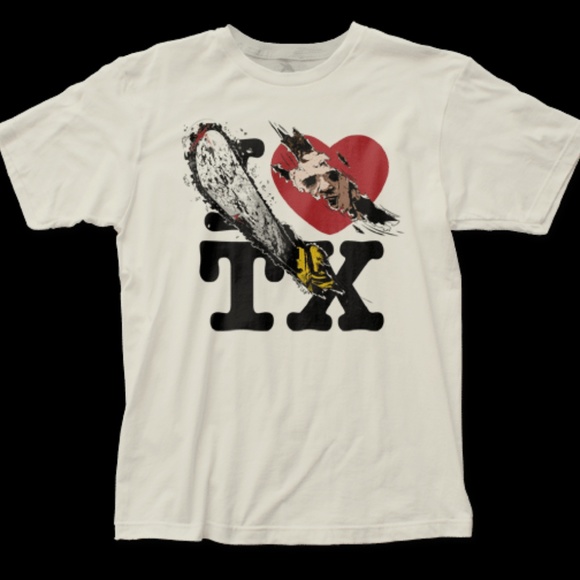 Texas Chainsaw Massacre Other - Texas Chainsaw Massacre – I Heart TX Unisex S/S Tee Shirt